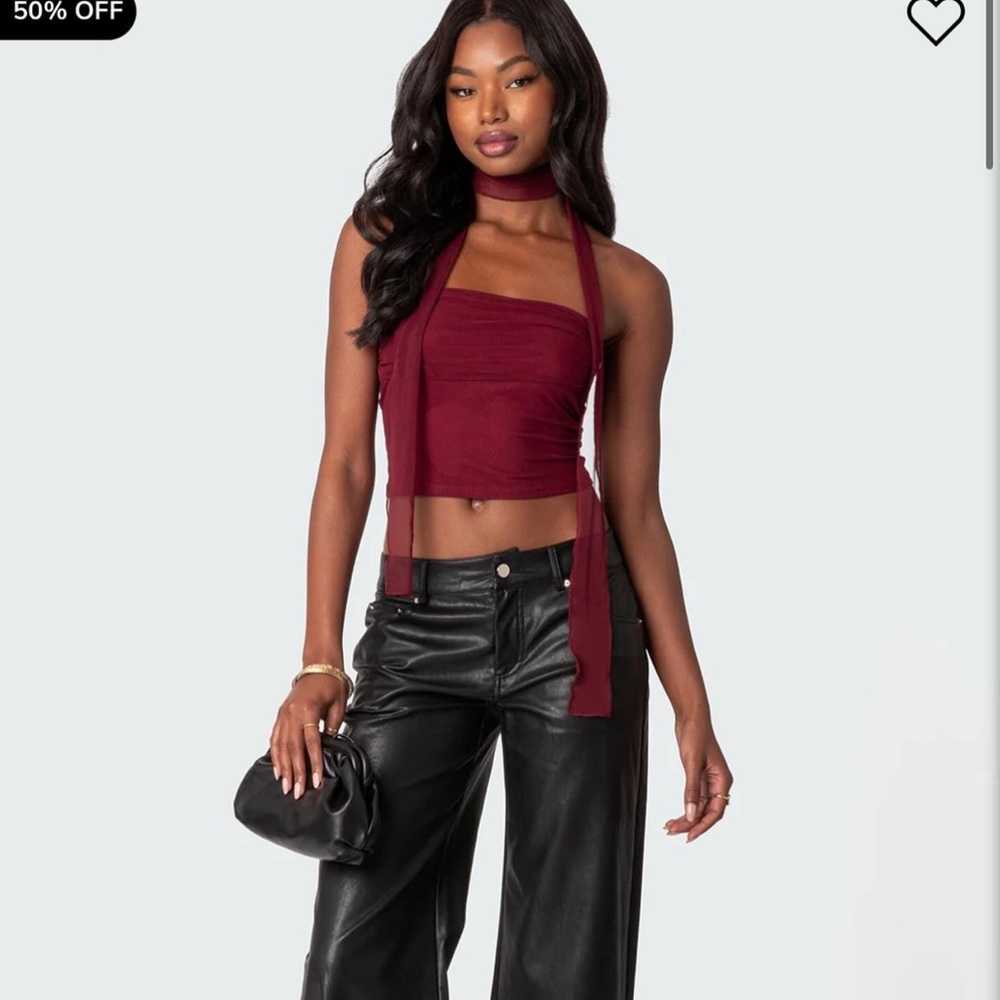 Edikted maroon crop top!